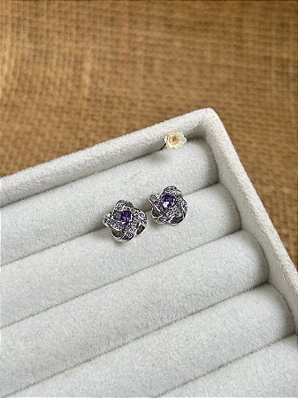 BRINCO PURPLE CRAVEJADO
