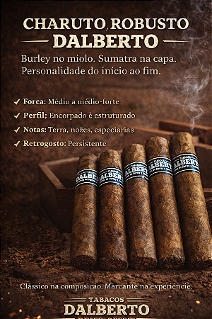 Charuto Robusto Long Filler Dalberto