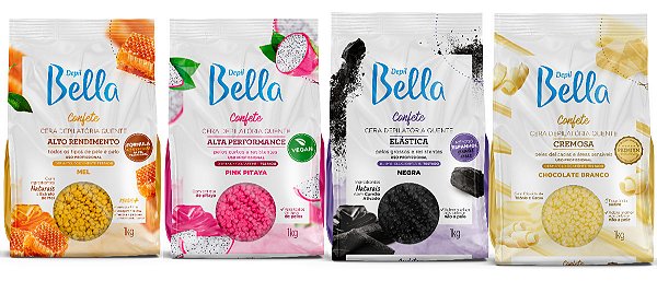 CERA DEPILATÓRIA EM CONFETE DEPIL BELLA