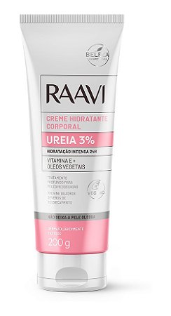CREME HIDRATANTE DE UREIA 3% RAAVI 200g