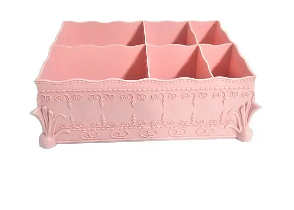 ORGANIZADOR 6 DIVISORIAS PLASTICO ROSA