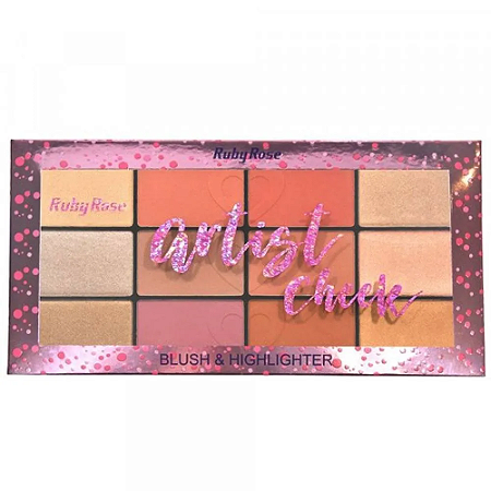 PALETA DE BLUSH RUBY ROSE ARTIST CHEEK