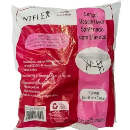 LENÇOL DESCARTAVEL ROSA PARA MACA