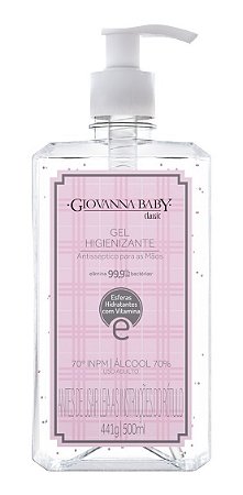 ALCOOL EM GEL HIGIENIZANTE GIOVANNA BABY 500ml
