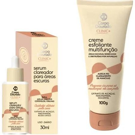 SERUM CLAREADOR PARA AREAS ESCURAS CORPO DOURADO 30ml