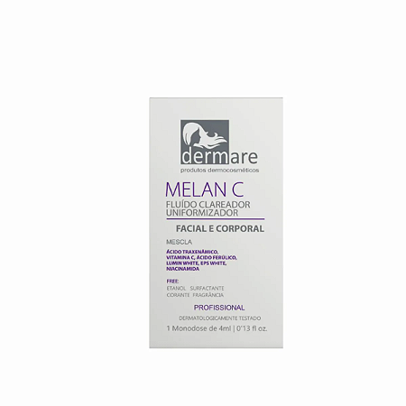FLUIDO CLAREADOR UNIFORMIZADO MELAN C DERMARE 4ml