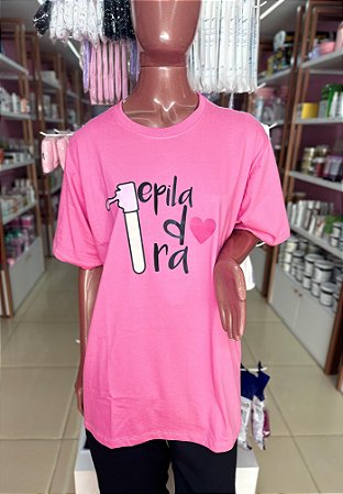 CAMISA T SHIRT PLUS SIZE EPILADORA MANGA 2/4