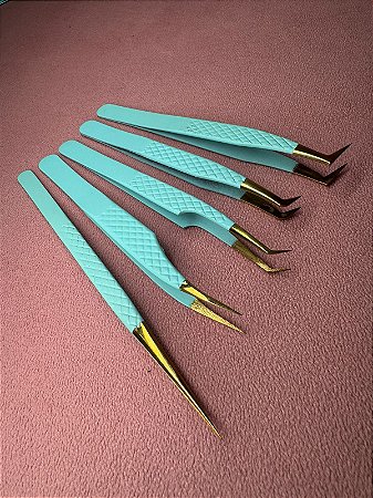 PINÇAS DE ALTA PRECISÃO RL BEAUTY TURQUESA