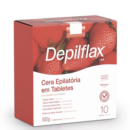CERA QUENTE EM TABLETES DEPILFLAX 500g