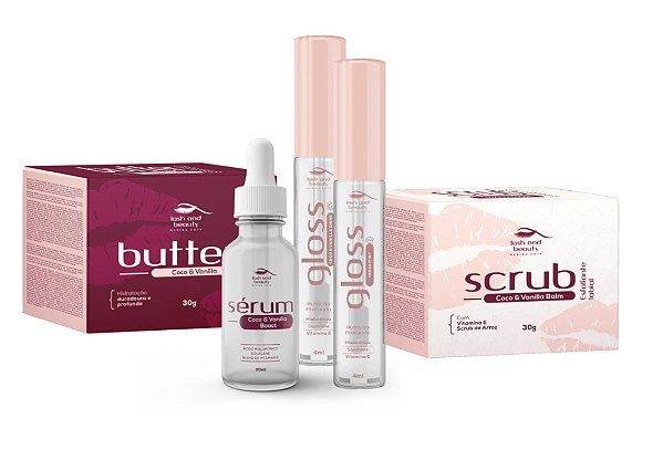 KIT LABIAL LASH BRASIL 4 itens