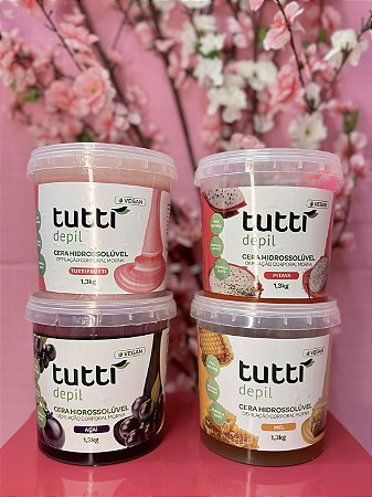CERA DEPILATORIA HIDROSSOLUVEL TUTTI DEPIL 600g