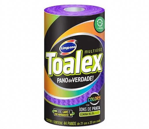 PANO REUTILIZAVEL ROXO TOALEX ROLO