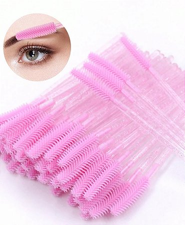 ESCOVINHA DE SILICONE CILIOS E SOBRANCELHAS 50un
