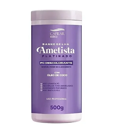 PÓ DESCOLORANTE AMETISTA PLATINADO 500g CAPILAR ESSÊNCIA