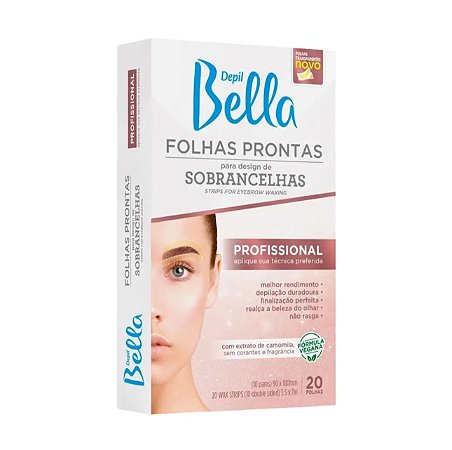 FOLHAS PRONTAS PARA SOBRANCELHAS DEPIL BELLA 20Fls