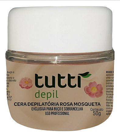 CERA DEPILATORIA ROSA MOSQUETA TUTTI DEPIL 50g