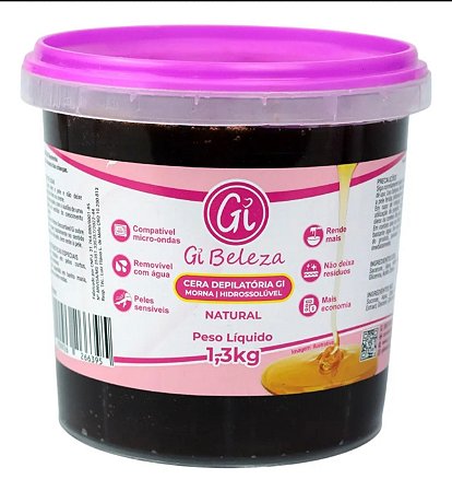 CERA NATURAL HIDROSSOLÚVEL GI BELEZA 1,3kg