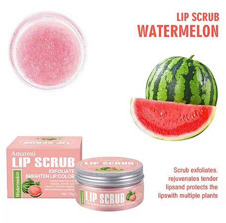 ESFOLIANTE LABIAL AMATONI MELANCIA 30g