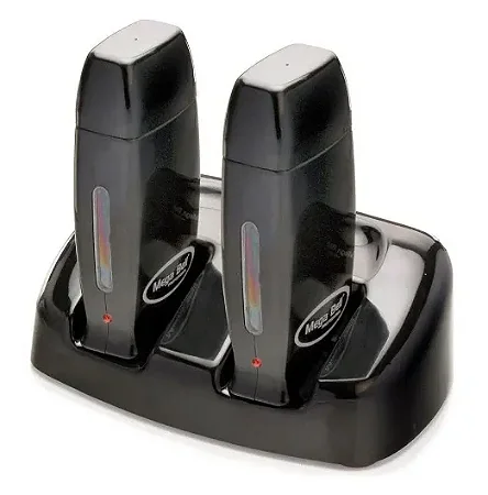 KIT BASE DUPLA + 2 APARELHOS DE CERA MATIC ROLL ON - MEGA BELL PRETO