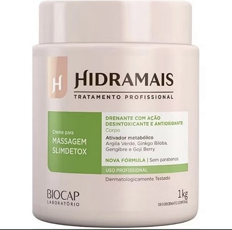 CREME PARA MASSAGEM SLIM DETOX 1kg HIDRAMAIS