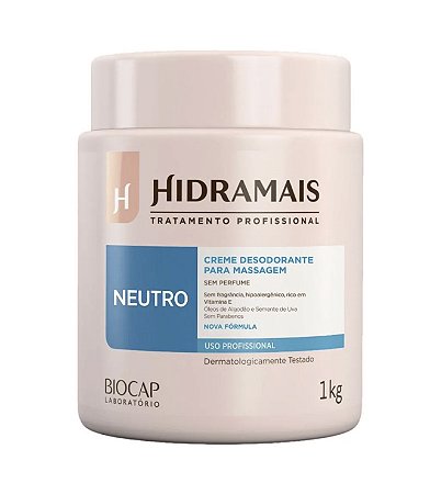 CREME NEUTRO PARA MASSAGEM 1kg HIDRAMAIS