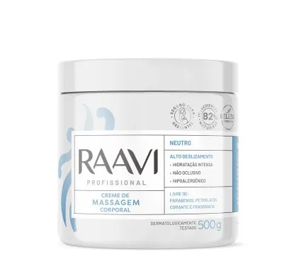 CREME DE MASSAGEM CORPORAL NEUTRO (500G) - RAAVI