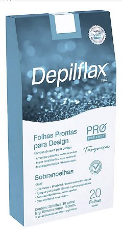 FOLHA DEPILATÓRIA PARA SOBRANCELHAS DEPILFLAX TURQUEZA