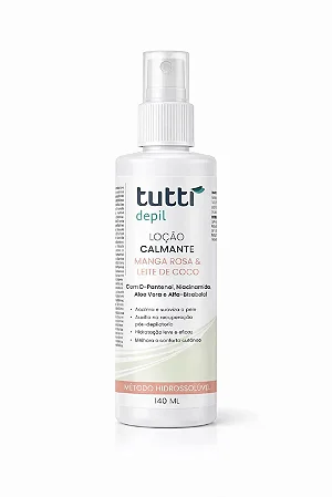 LOÇÃO CALMANTE - 140ML - PÓS DEPILAÇÃO - TUTTIDEPIL