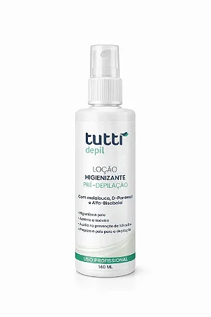 LOÇÃO HIGIENIZANTE - 140ML - PRÉ DEPILAÇÃO - TUTTIDEPIL