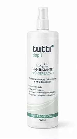 LOÇÃO HIGIENIZANTE - 500ml - PRÉ DEPILAÇÃO - TUTTIDEPIL