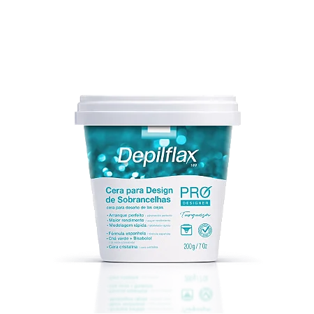 Cera Para Design De Sobrancelhas Turquesa Depilflax PRO Design