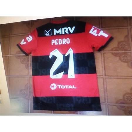 Camisa flamengo rubro negra jogo comemorativa do título número 21 Pedro tamanho M