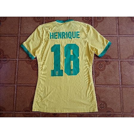 Camisa seleção brasileira jogo número 18 Henrique tamanho M - RONNIE  ESPORTES 10