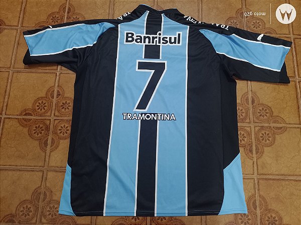 Camisa grêmio tricolor  número 7  tamanho 8G