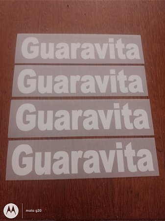 Patrocínio GUARAVITA branco das mangas pra camisa flamengo tamanho único