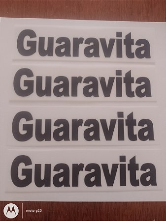 Patrocínio GUARAVITA preto das mangas pra camisa flamengo tamanho único