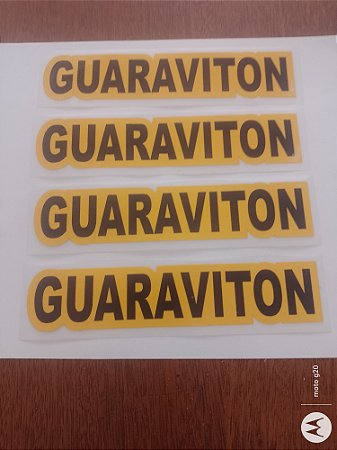 Patrocínio GUARAVITON  Amarelo das mangas pra camisa flamengo tamanho único