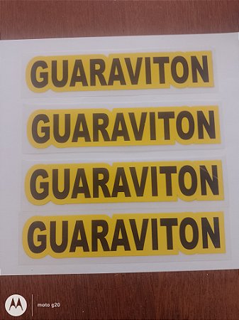 Patrocínio GUARAVITON  Amarelo das mangas pra camisa flamengo tamanho único