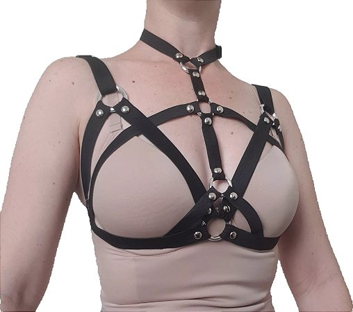 Harness lingerie arreio darkness