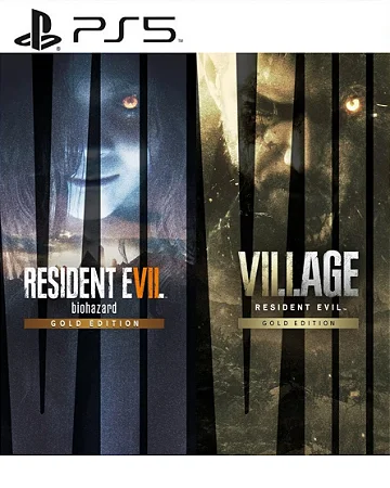 Resident Evil 7 Gold Edition & Village Gold Edition PS4 & PS5 PS5 Midia Digital