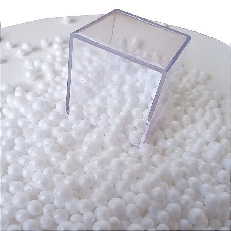 Pérola De Isopor 1 Lt EPS 3 a 5 MM Enchimento Puff Artesanato