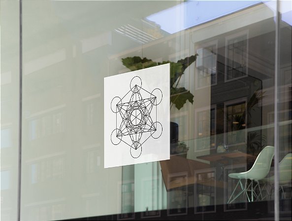 Cubo de Metatron - Adesivo