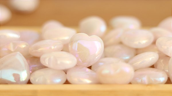 Quartzo Rosa Aura - Coração