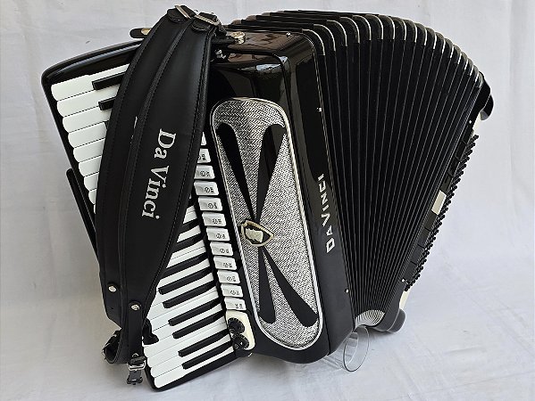 Acordeon 120 Baixos Da Vinci Polifônica "JÁ ELETRIFICADA"