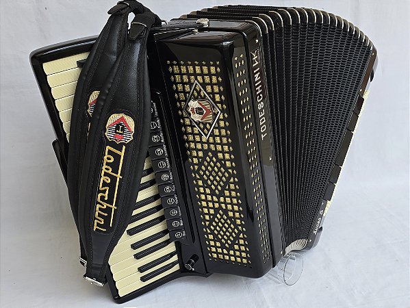 Acordeon 120 Baixos Todeschini Super 8 Já Eletrificada