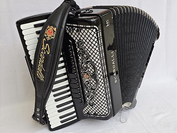 Acordeon 120 Baixos Iório Dupla Res. Remodelado p/ Scandalli Já Eletrificada