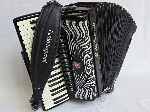 Acordeon 120 Baixos Paolo Soprani Polifônica Impecável