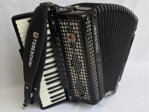 Acordeon 120 Baixos Todeschini Super 8 Já Eletrificada