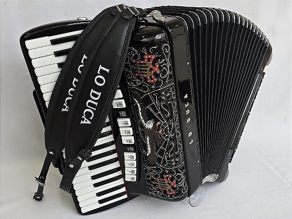 Acordeon 120 Baixos Lo Duca Dupla Ressonância