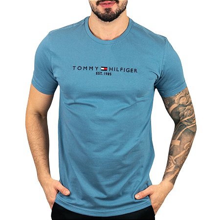 Camiseta Tommy Hilfiger 1985 Azul